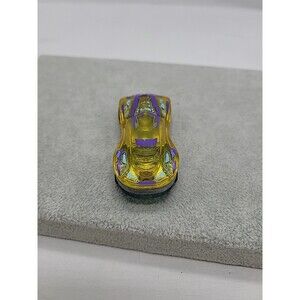Hot Wheels Car Clear Speeder Purple Yellow Mattel 2014 Diecast
